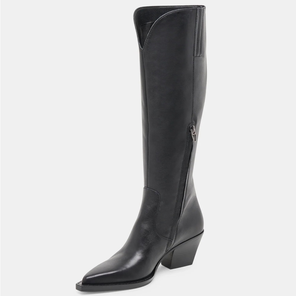BRAND NEW! Dolce Vita Raj Black Over-the-Knee Leather Boots